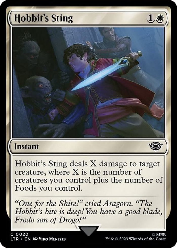 Hobbit's Sting #20 C - Universes Beyond: The Lord of the Rings: Tales of Middle-earth Pokemon card
