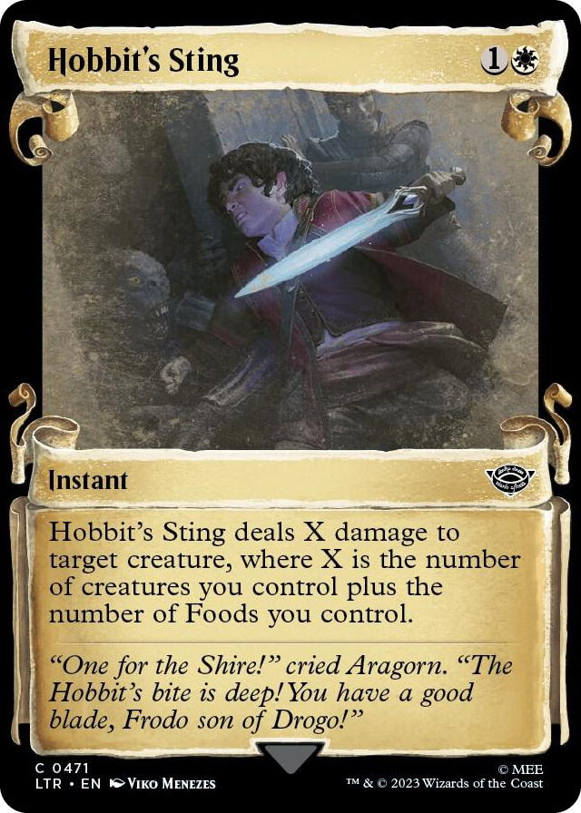 0471 Hobbit's Sting (Showcase Scrolls) C Universes Beyond: The Lord of the Rings: Tales of Middle-earth