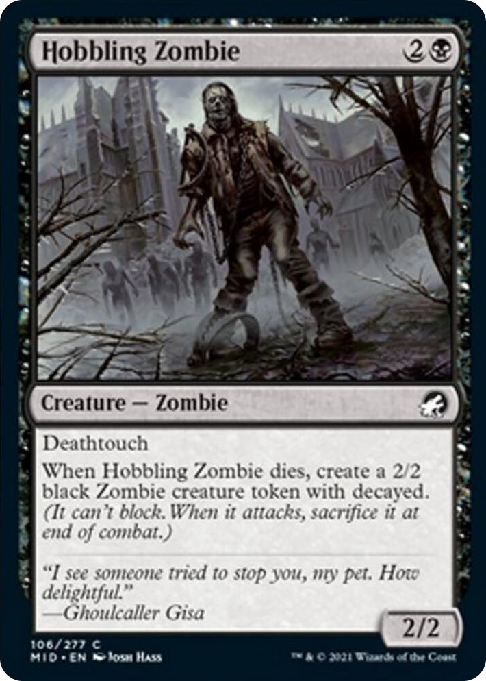 0106 Hobbling Zombie C Innistrad: Midnight Hunt