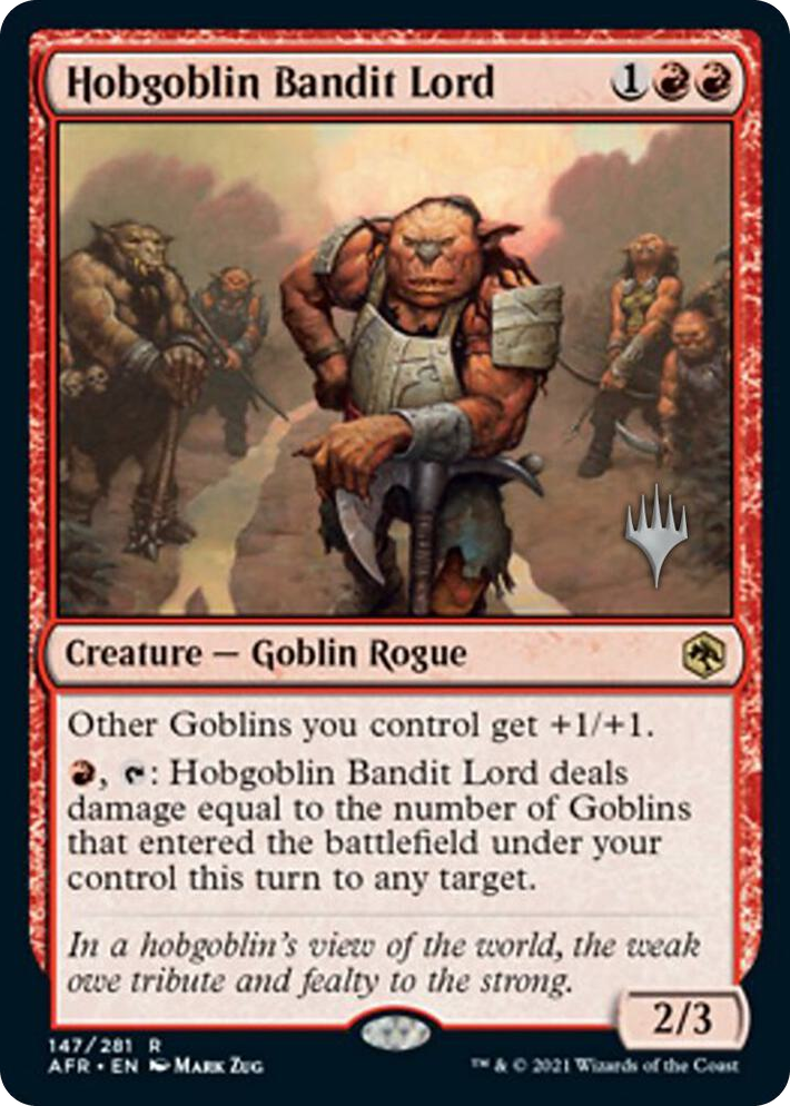 0147 Hobgoblin Bandit Lord R Promo Pack: Adventures in the Forgotten Realms