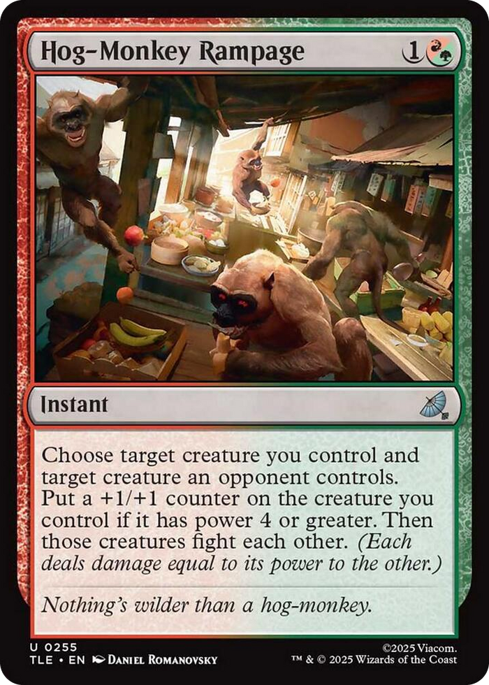 Hog-Monkey Rampage #255 U - The Last Airbender: Eternal-Legal Pokemon card