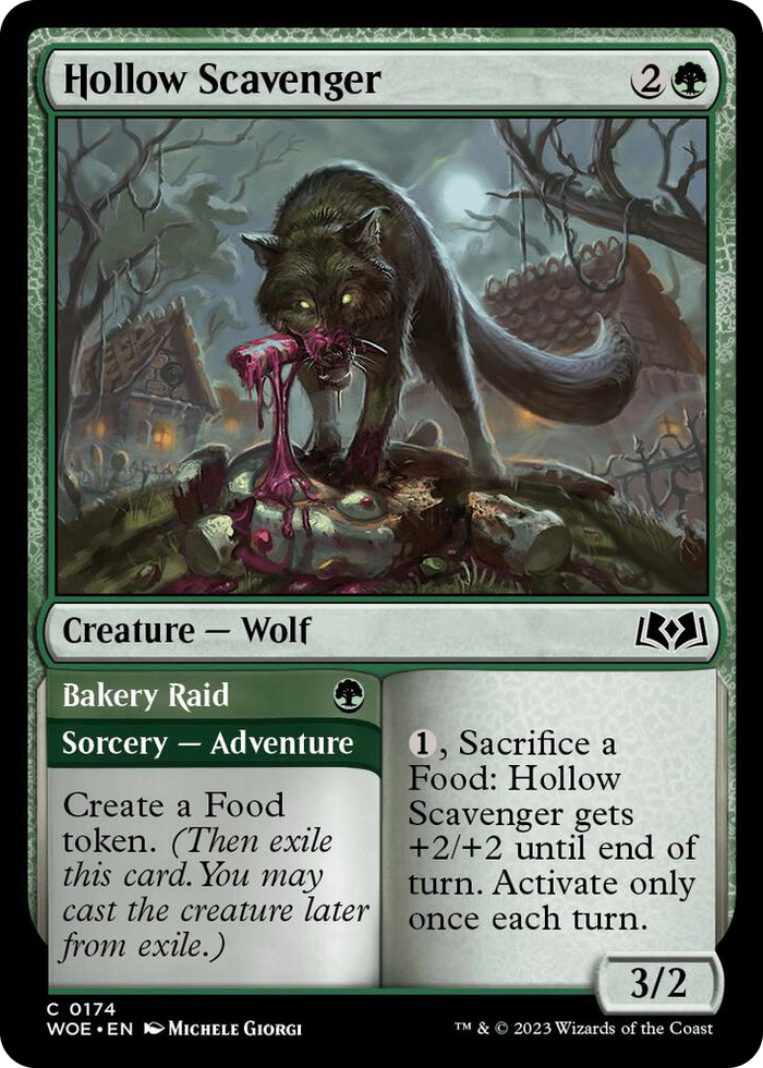 Hollow Scavenger #174 C - Wilds of Eldraine Pokemon card