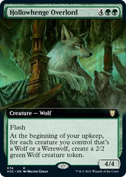 Hollowhenge Overlord (Extended Art) #74 R - Commander: Innistrad: Crimson Vow Pokemon card