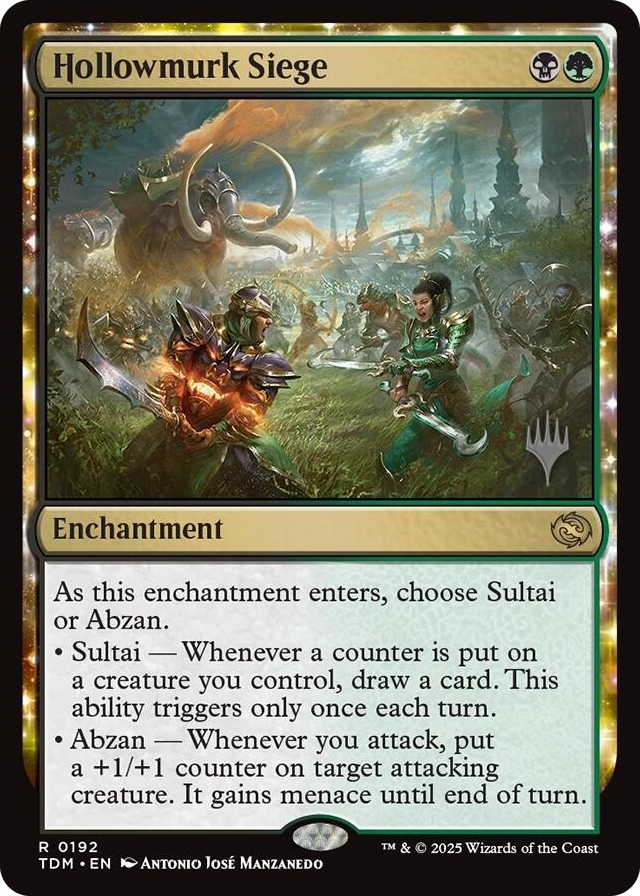 Hollowmurk Siege #192 R - Promo Pack: Tarkir: Dragonstorm Pokemon card