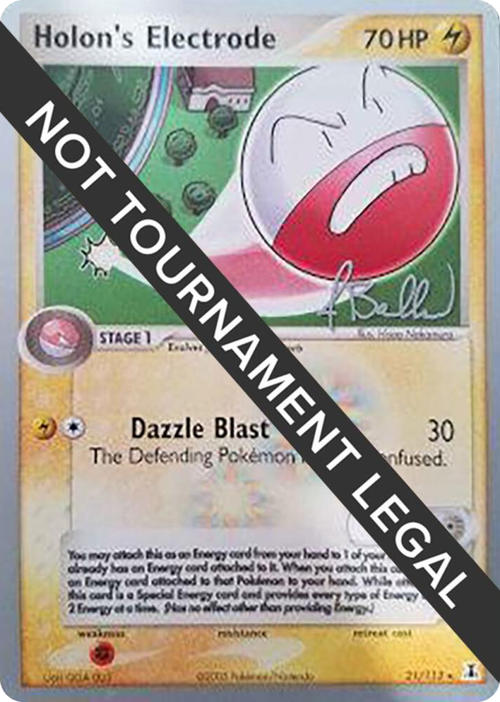 0021 Holon's Electrode - 2006 (Jimmy Ballard) Rare World Championship Decks