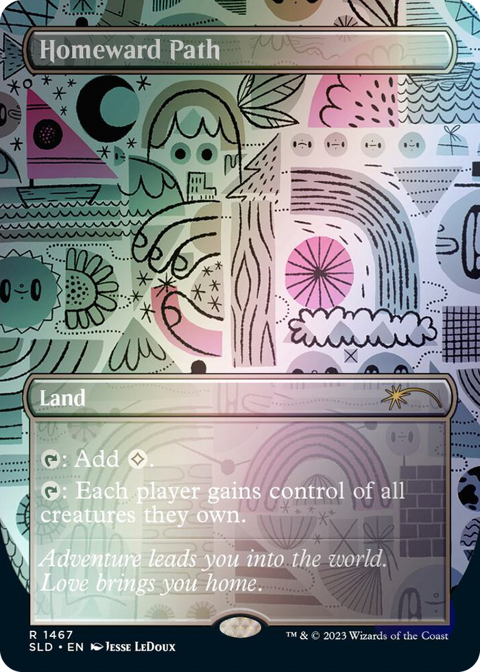 Homeward Path (1467) (Rainbow Foil) #1467 R - Secret Lair Drop Series Pokemon card