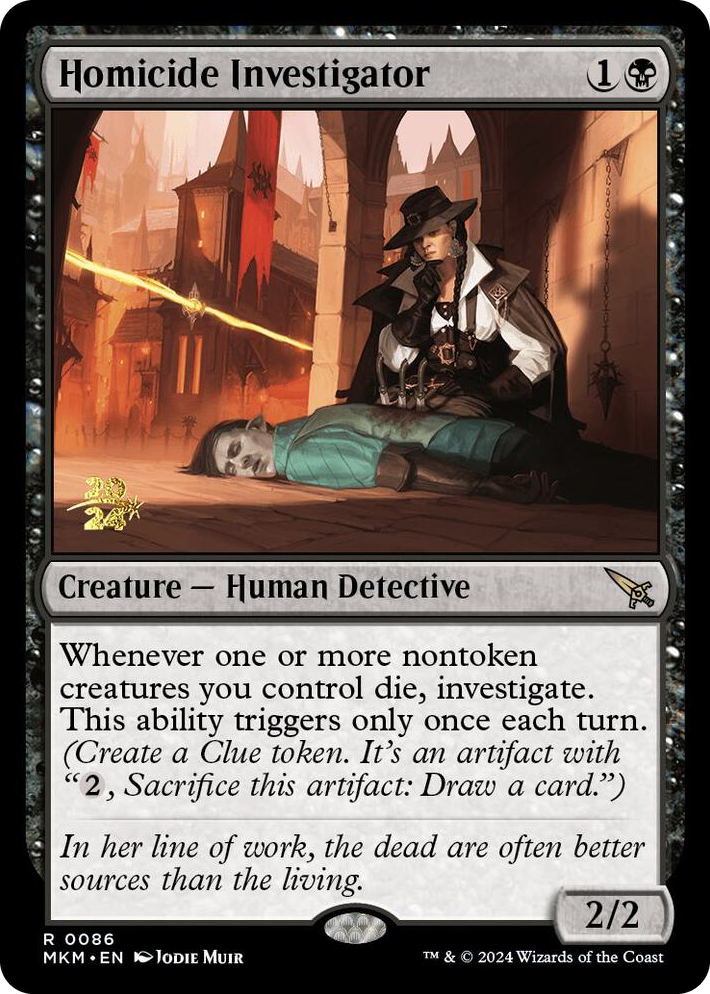 0086 Homicide Investigator R Prerelease Cards