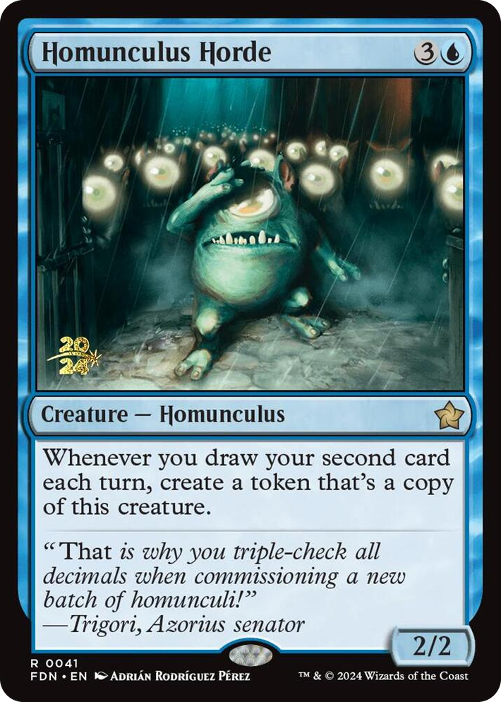 0041 Homunculus Horde R Prerelease Cards