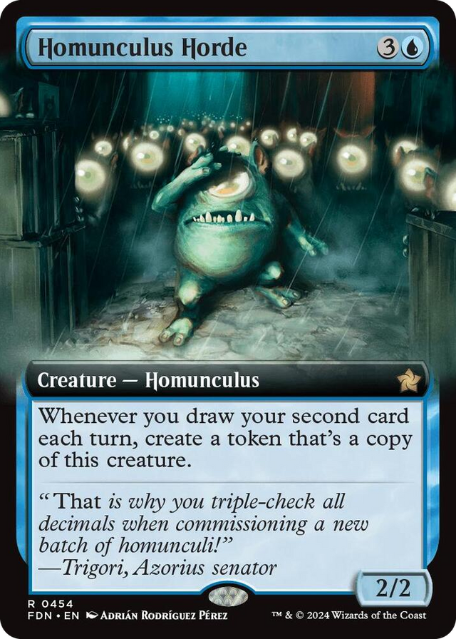 0454 Homunculus Horde (Extended Art) R Foundations