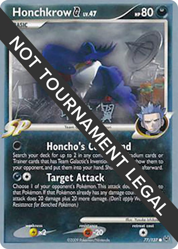 0077 Honchkrow G - 2009 (Tsubasa Nakamura) Common World Championship Decks