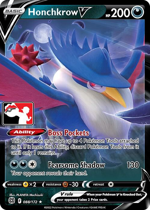 0088 Honchkrow V Ultra Rare Prize Pack Series Cards