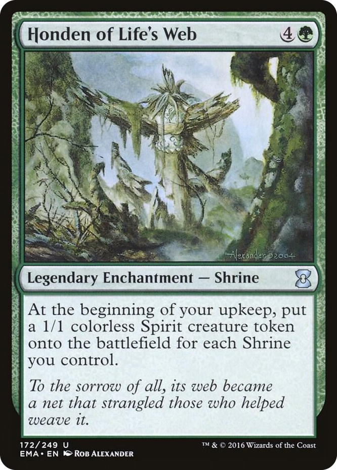 Honden of Life's Web #172 U - Eternal Masters Pokemon card