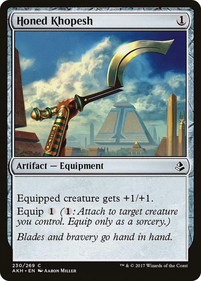 Honed Khopesh #230 C - Amonkhet Pokemon card