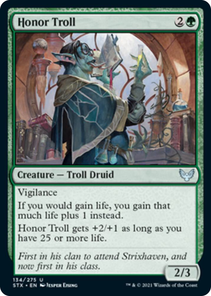 0134 Honor Troll U Strixhaven: School of Mages