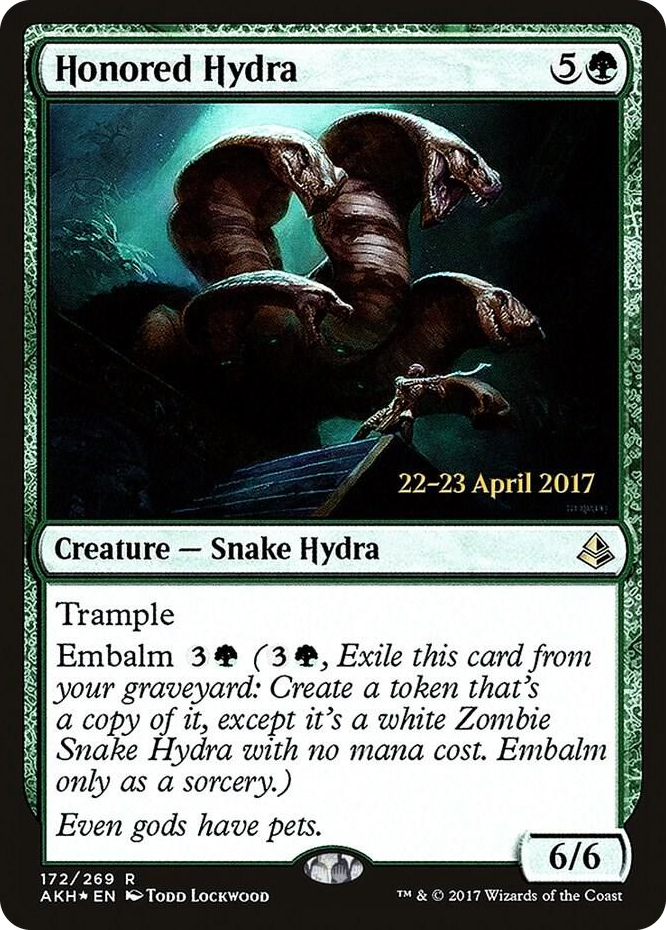 0172 Honored Hydra R Prerelease Cards