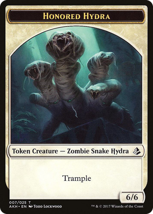 0007 Honored Hydra // Warrior Double-Sided Token T Amonkhet