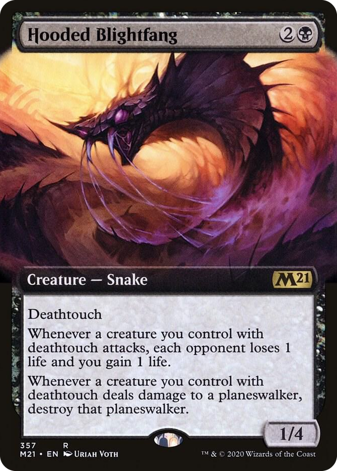 0357 Hooded Blightfang (Extended Art) R Core Set 2021
