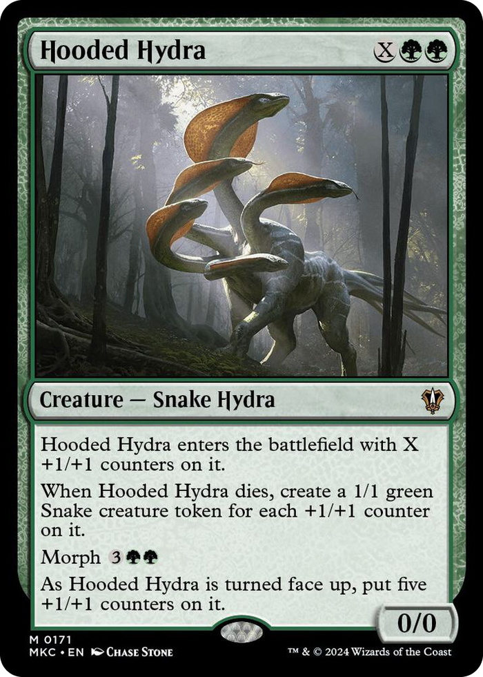 Hooded Hydra #171 M - Commander: Murders at Karlov Manor Pokemon card