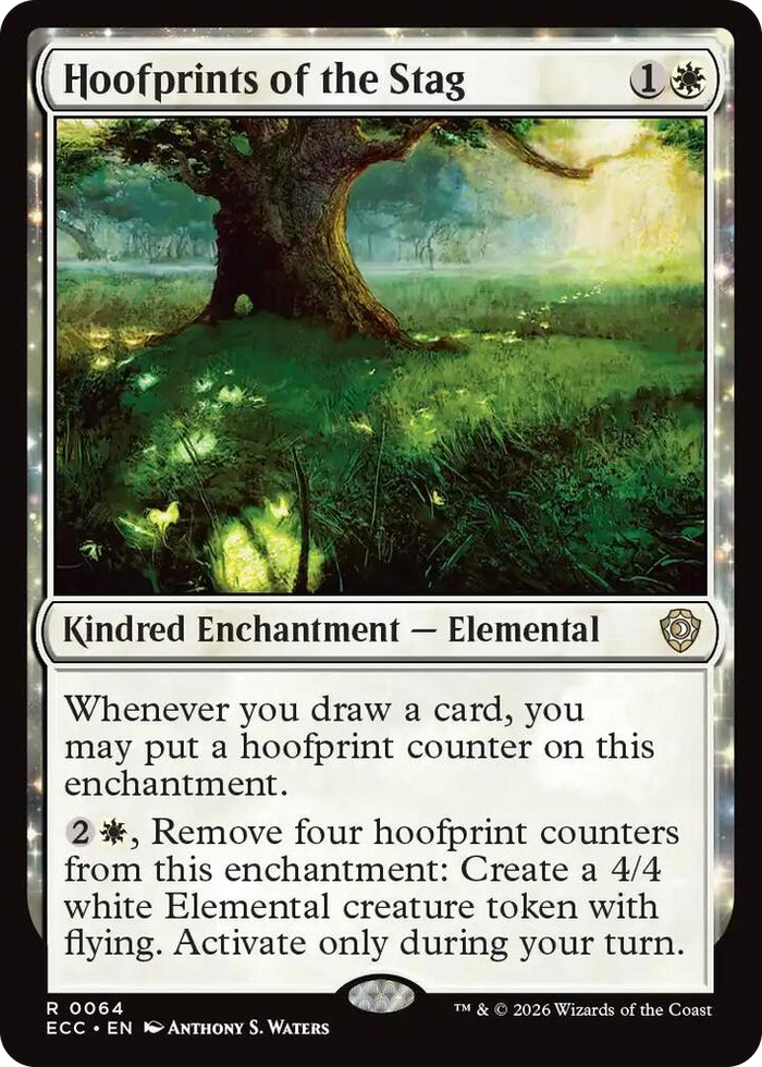Hoofprints of the Stag #64 R - Commander: Lorwyn Eclipsed Pokemon card