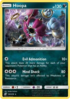 0140 Hoopa - 140/236 (SM Unified Minds) Rare Deck Exclusives