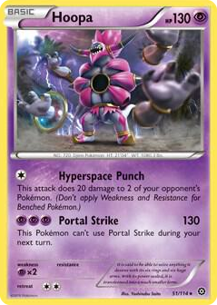 0051 Hoopa - 51/114 (XY Steam Siege) Holo Rare Deck Exclusives
