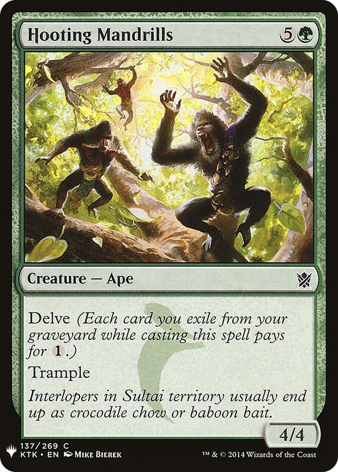 Hooting Mandrills #137 C - The List Reprints Pokemon card