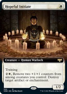 0350 Hopeful Initiate (Extended Art) R Innistrad: Crimson Vow