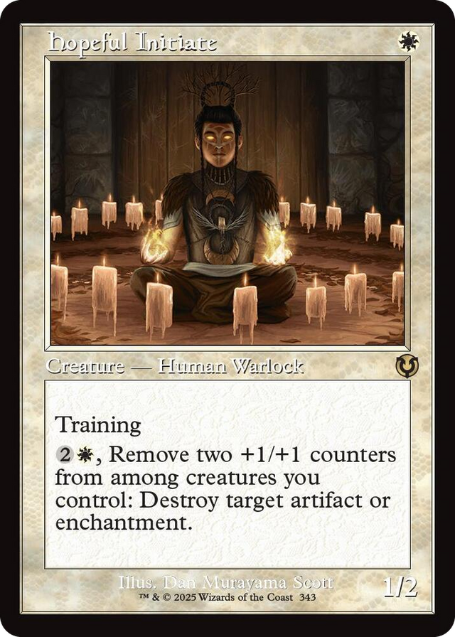 0343 Hopeful Initiate (Retro Frame) R Innistrad Remastered