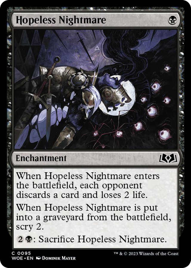 0095 Hopeless Nightmare C Wilds of Eldraine