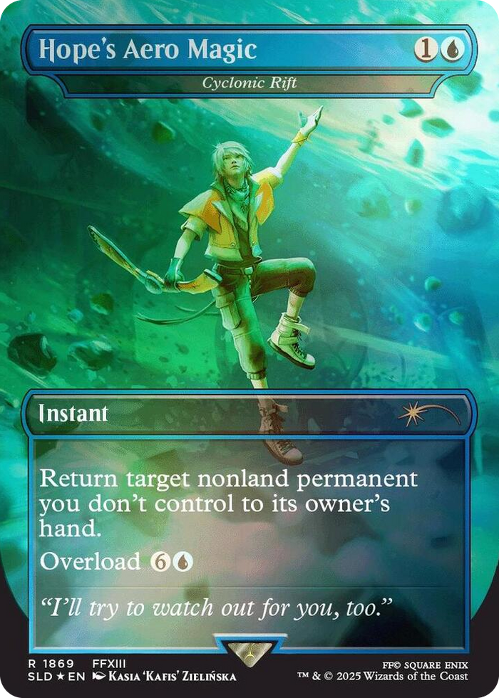 Hope's Aero Magic - Cyclonic Rift (Rainbow Foil) #1869 R - Secret Lair Drop Series Pokemon card