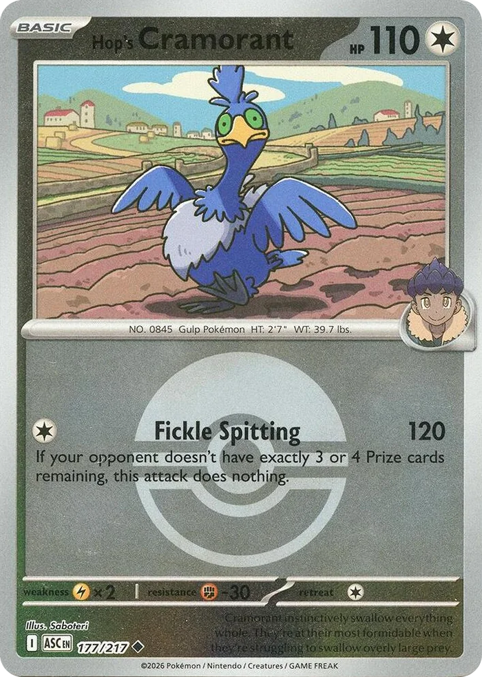 0177 Hop's Cramorant (Poke Ball) Uncommon Ascended Heroes