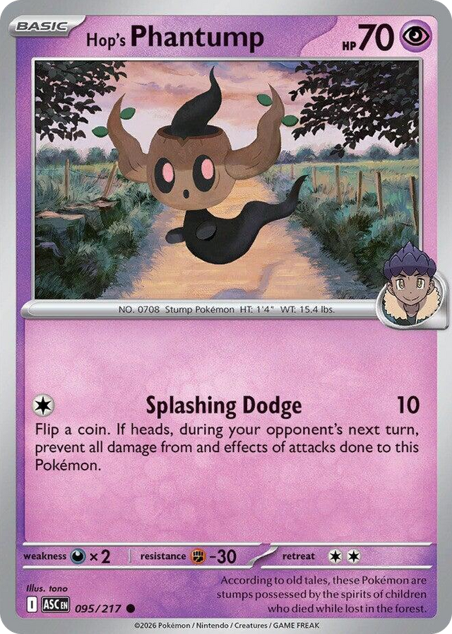 0095 Hop's Phantump Common Ascended Heroes