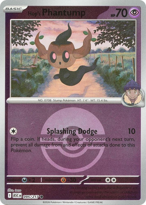 0095 Hop's Phantump (Poke Ball) Common Ascended Heroes