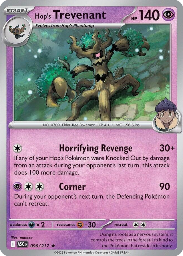 0096 Hop's Trevenant Rare Ascended Heroes