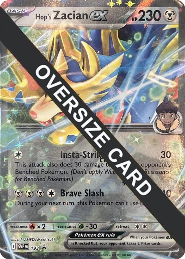 SVP193 Hop's Zacian ex - SVP193 Double Rare Jumbo Cards