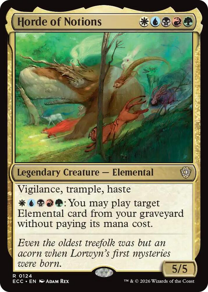 Horde of Notions #124 R - Commander: Lorwyn Eclipsed Pokemon card
