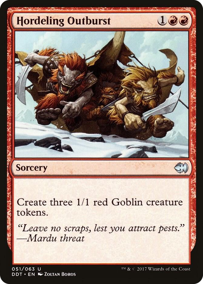 0051 Hordeling Outburst U Duel Decks: Merfolk vs. Goblins