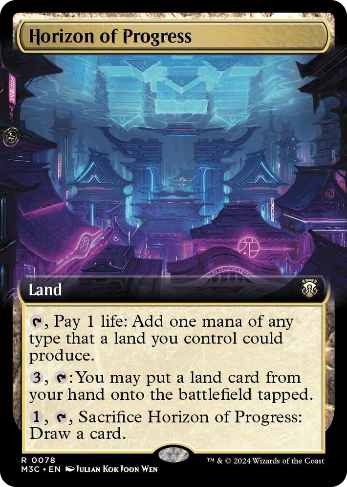 0078 Horizon of Progress (Extended Art) R Commander: Modern Horizons 3
