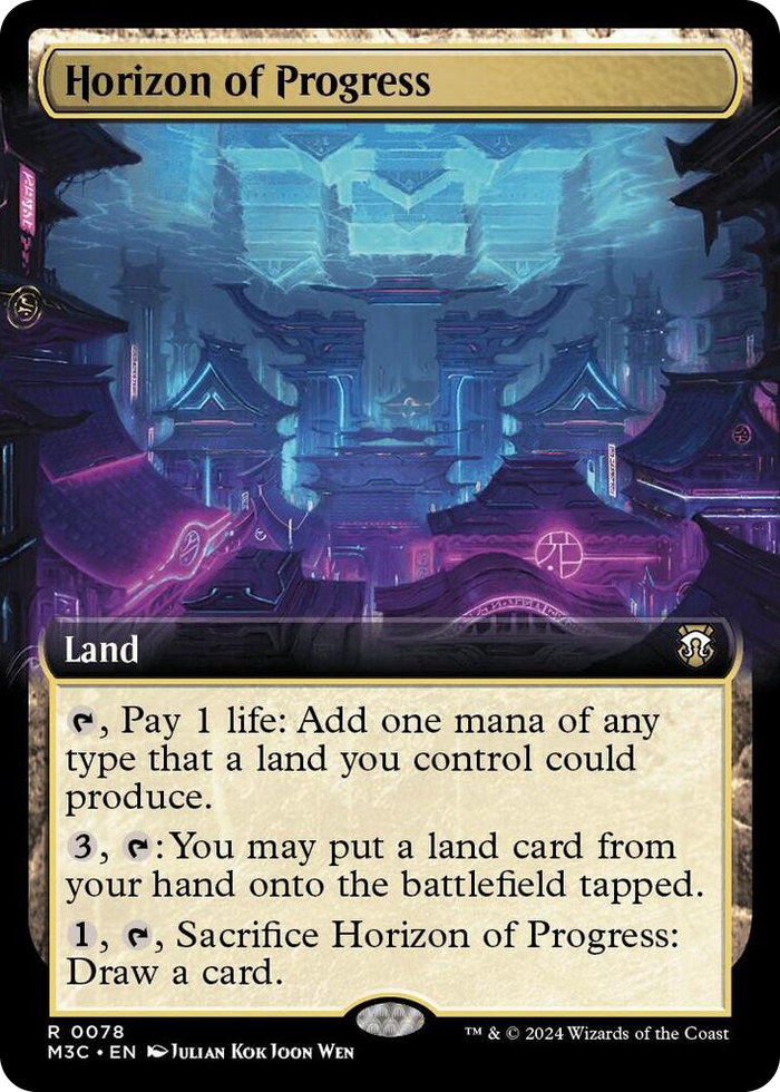 Horizon of Progress (Extended Art) (Ripple Foil) #78 R - Commander: Modern Horizons 3 Pokemon card