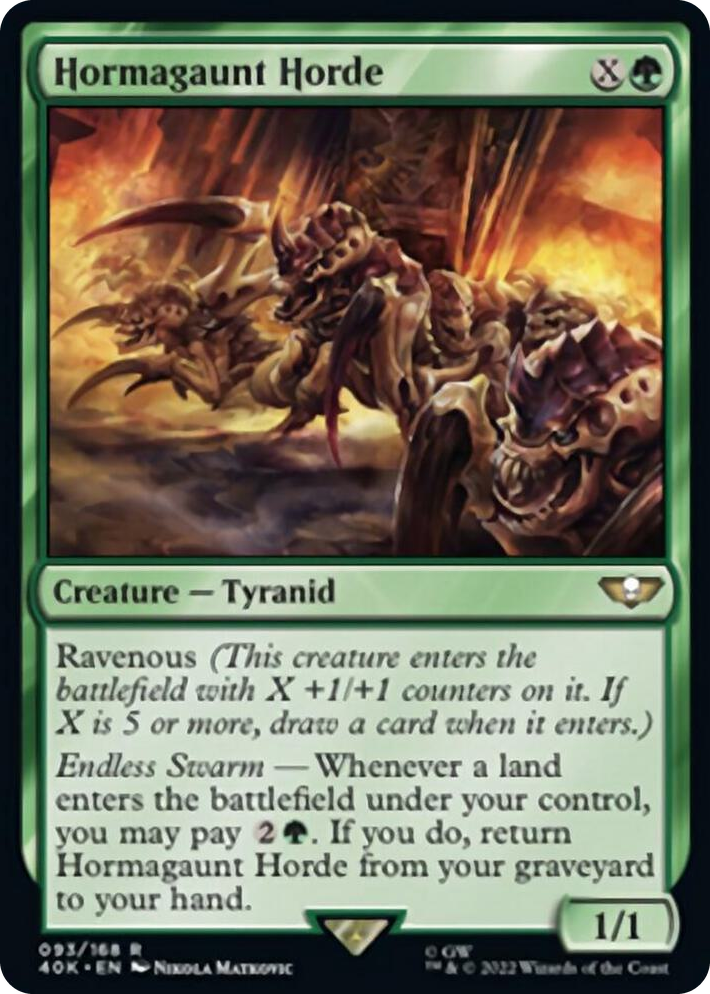 0093 Hormagaunt Horde (Surge Foil) R Universes Beyond: Warhammer 40,000