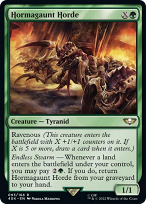 0093 Hormagaunt Horde (Surge Foil) R Universes Beyond: Warhammer 40,000