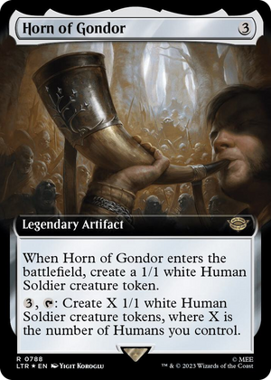 0788 Horn of Gondor (Extended Art) (Surge Foil) R Universes Beyond: The Lord of the Rings: Tales of Middle-earth