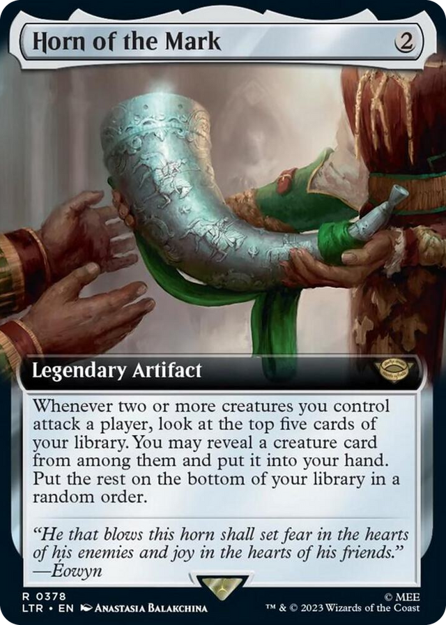 0378 Horn of the Mark (Extended Art) R Universes Beyond: The Lord of the Rings: Tales of Middle-earth