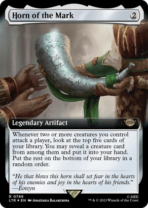 0789 Horn of the Mark (Extended Art) (Surge Foil) R Universes Beyond: The Lord of the Rings: Tales of Middle-earth