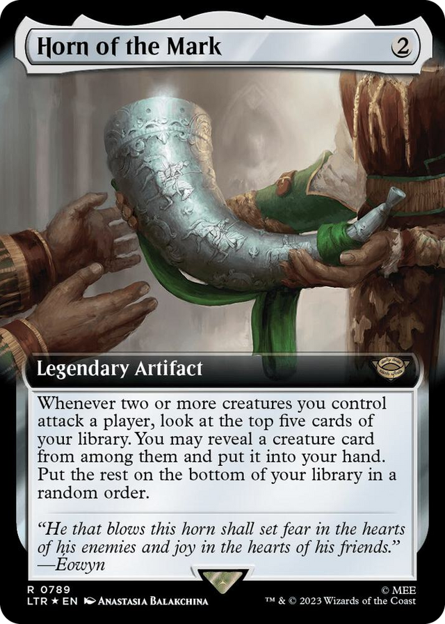 0789 Horn of the Mark (Extended Art) (Surge Foil) R Universes Beyond: The Lord of the Rings: Tales of Middle-earth