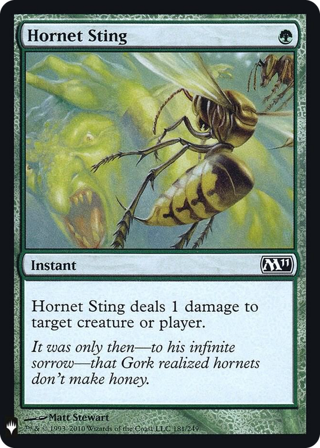 0181 Hornet Sting C The List Reprints