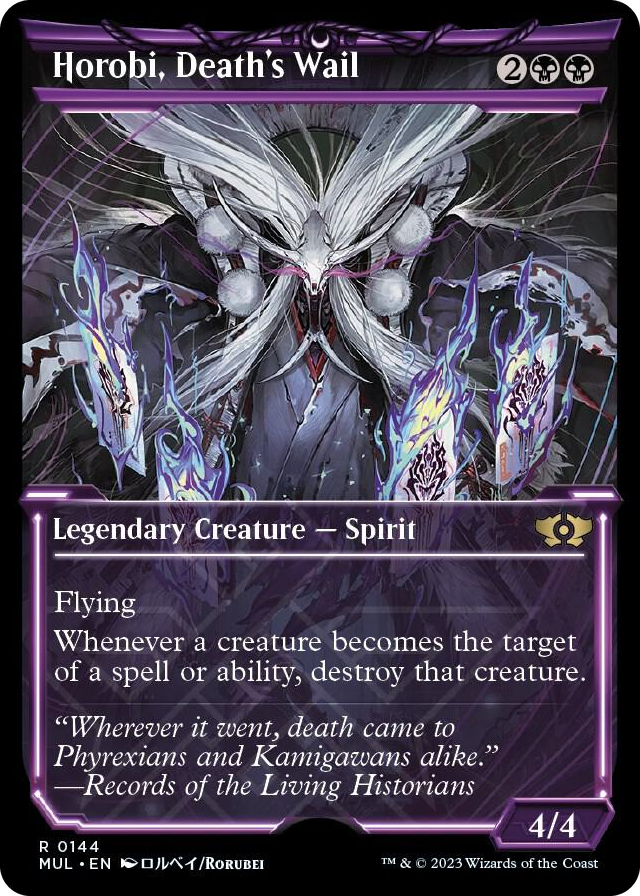 Horobi, Death's Wail (Halo Foil) #144 R - March of the Machine: Multiverse Legends Pokemon card