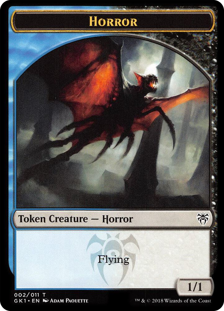 0002 Horror // Copy Double-Sided Token T Guilds of Ravnica: Guild Kits