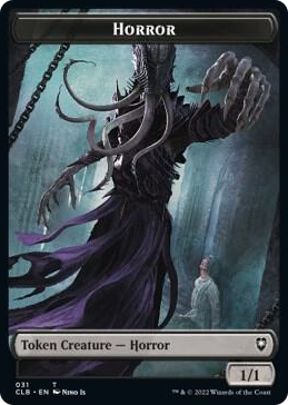 0031 Horror // Eldrazi Horror Double-Sided Token T Commander Legends: Battle for Baldur's Gate