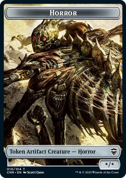 0010 Horror // The Monarch Double-Sided Token T Commander Legends